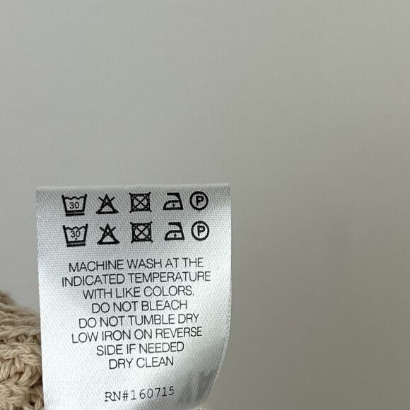 SER.O.YA Arola Skirt Rib Knit Cappuccino Beige Pull On Cotton Distressed XL NWT - Picture 14 of 14